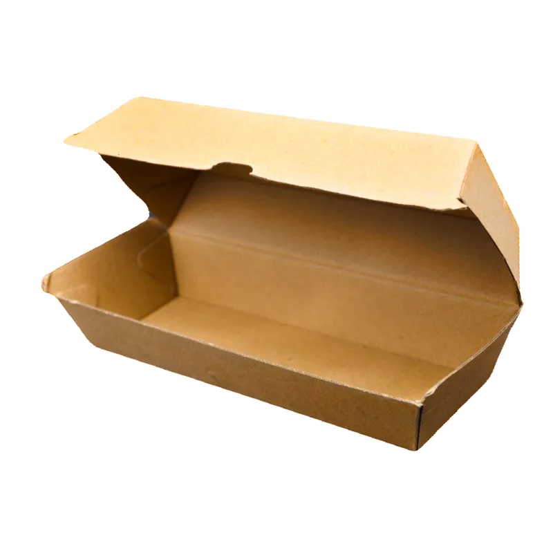 Brown Kraft Hotdog Box